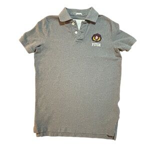 Vintage 90’s Abercrombie & Fitch Polo Shirt Large Military Muscle Fit  Moose Y2K